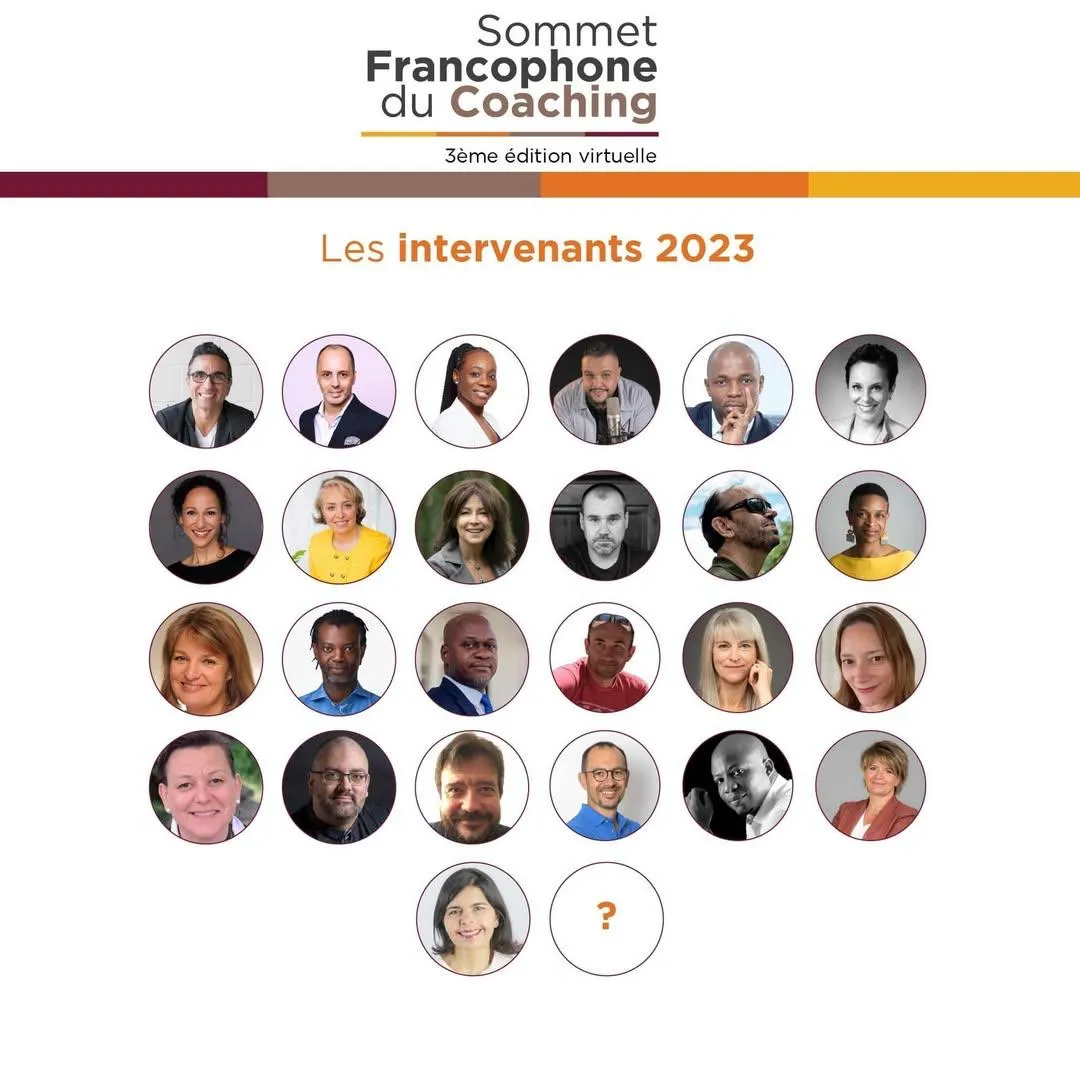 Les intervenants du Sommet Francophone du Coaching 2023